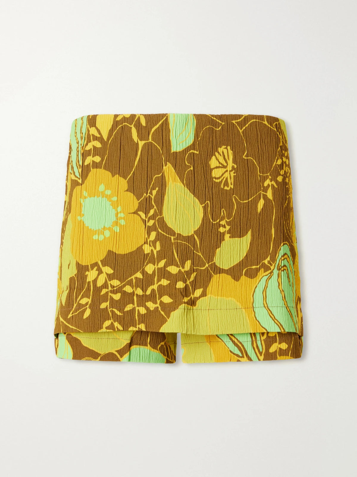 Tibi Kamara Printed Crepon Skort