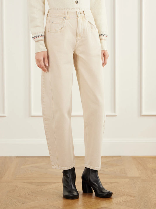 ISABEL MARANT Oriane Mid-rise Barrel-leg Jeans