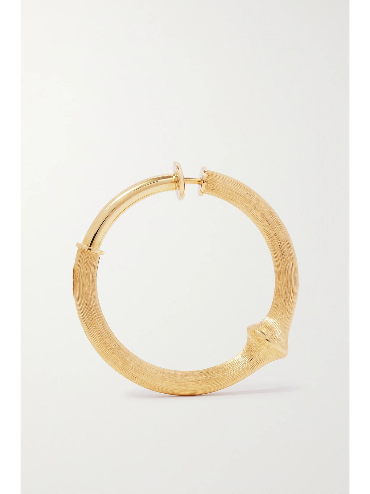 Nature Large 18-karat Gold Hoop Earring