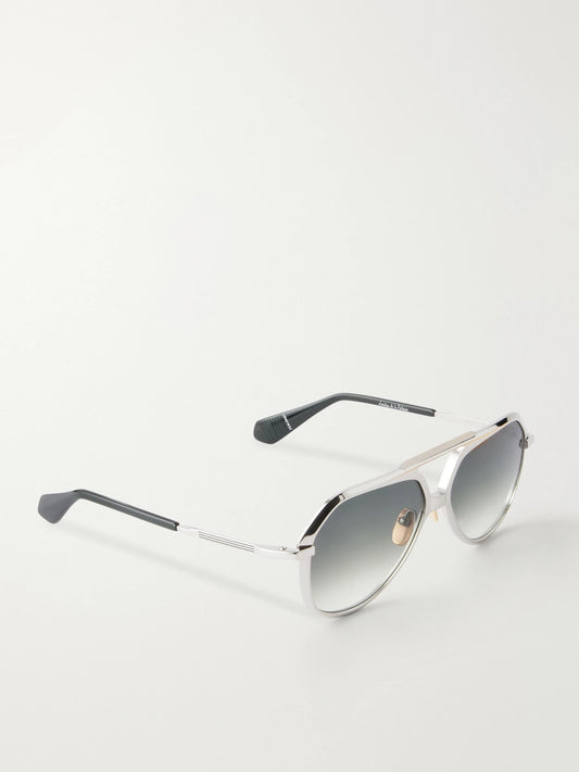 + Lou Lou De La Falaise Louise Aviator-style Titanium Sunglasses