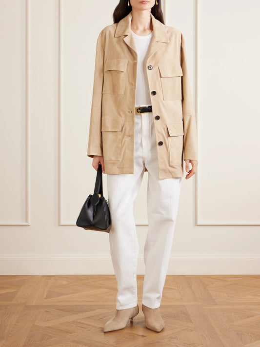 Image of Boots. Product name - Sofie 35 Suede Ankle Boots in Sand colour by brand - Aeyde