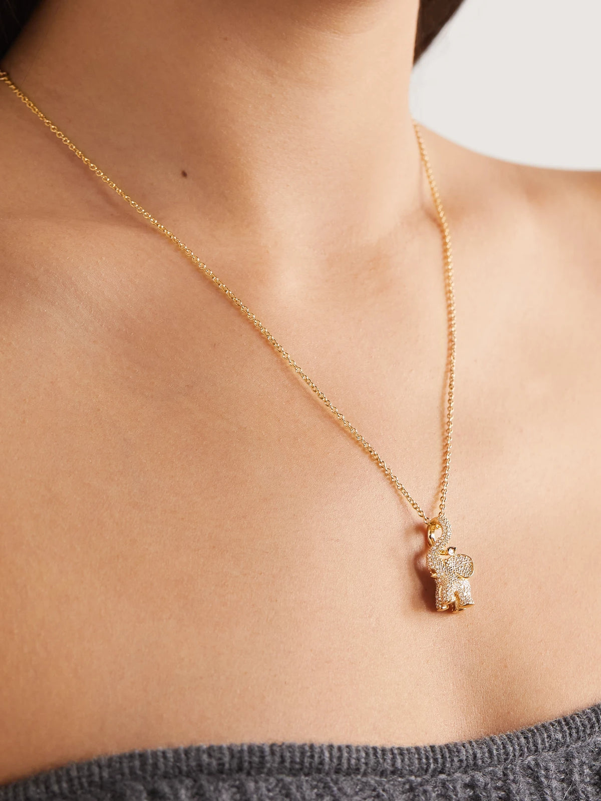 Image of Necklaces. Product name - 18-karat Gold Diamond Necklace in Multi colour by brand - OLE LYNGGAARD COPENHAGEN