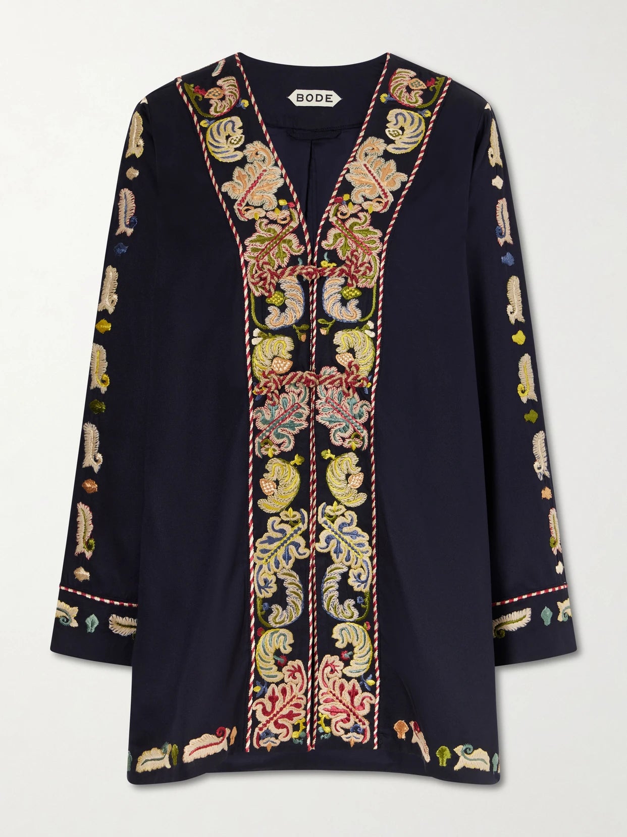 Feather Runner Embroidered Cotton-blend Twill Jacket