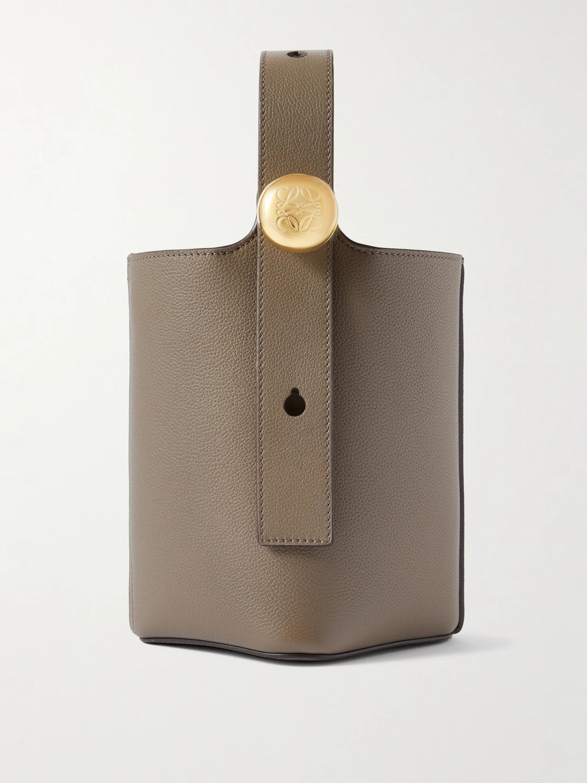 Pebble Mini Textured-leather Tote