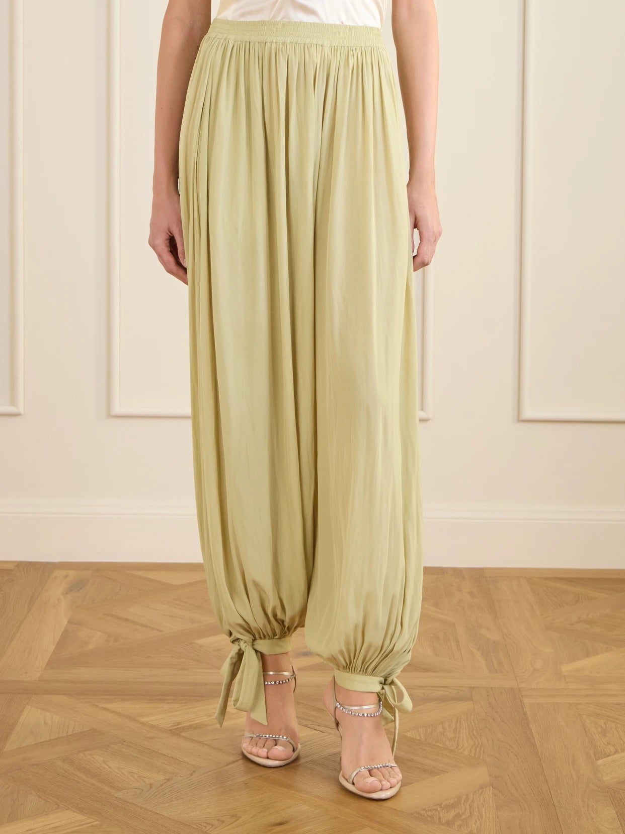 Satin Tapered Pants