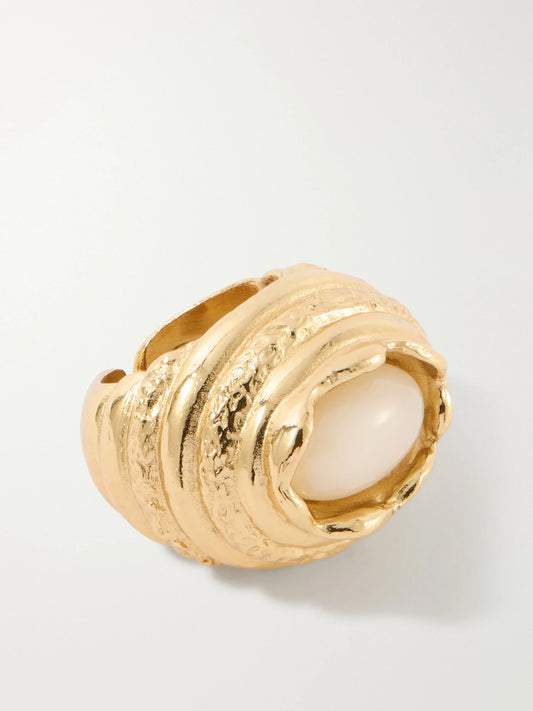 Paola Sighinolfi Amanda Gold-plated Resin Ring