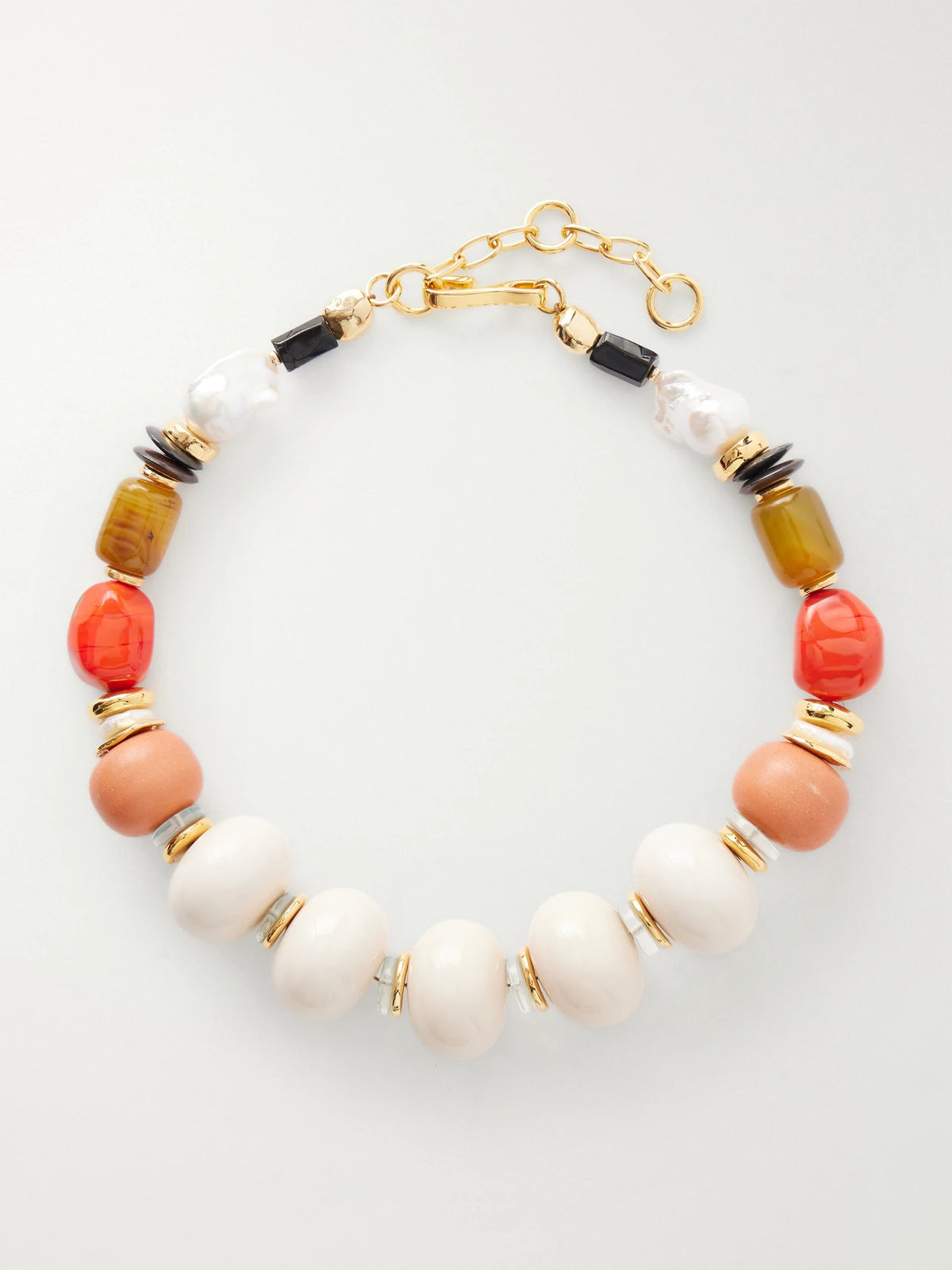 Ilios Gold-plated Multi-stone Necklace