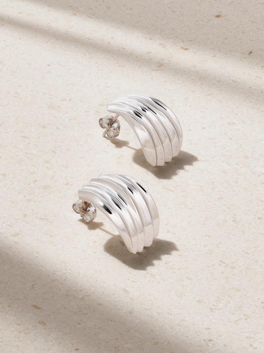 Flux Recycled Sterling Silver Earrings