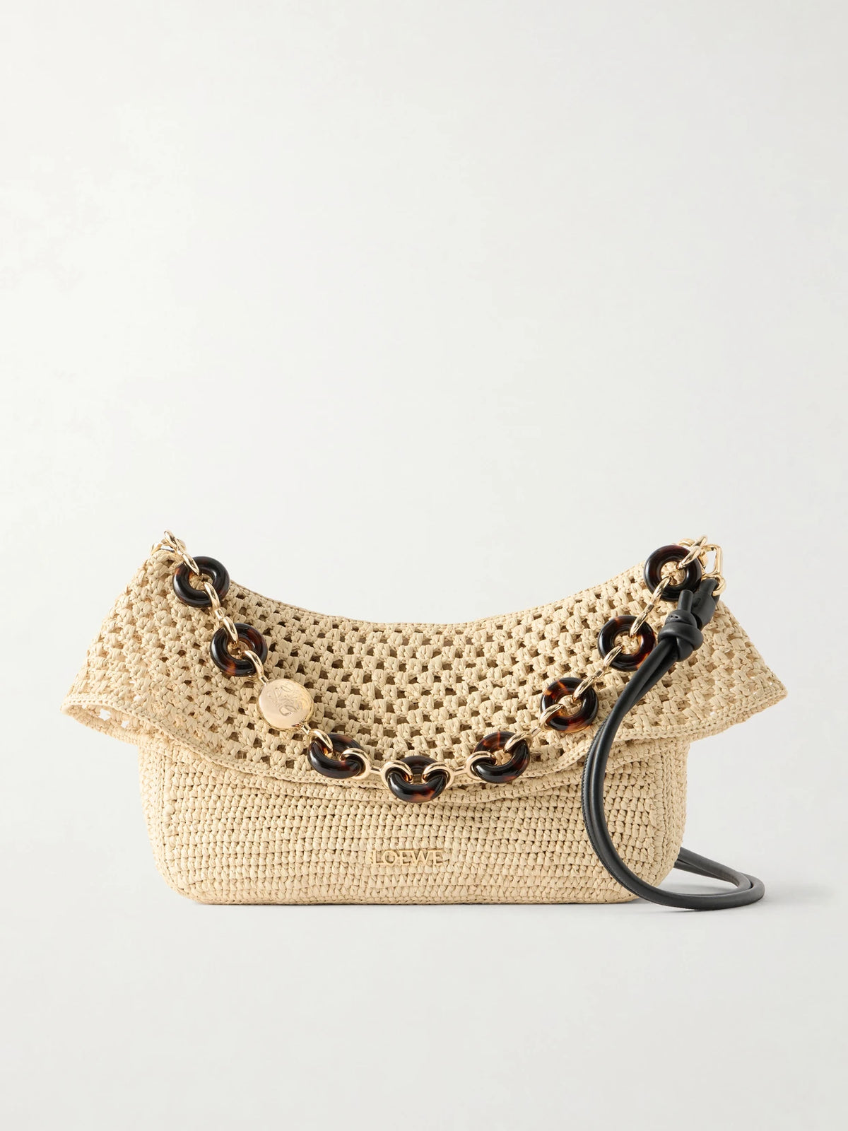 + Paula's Ibiza Ola Medium Embellished Raffia Shoulder Bag