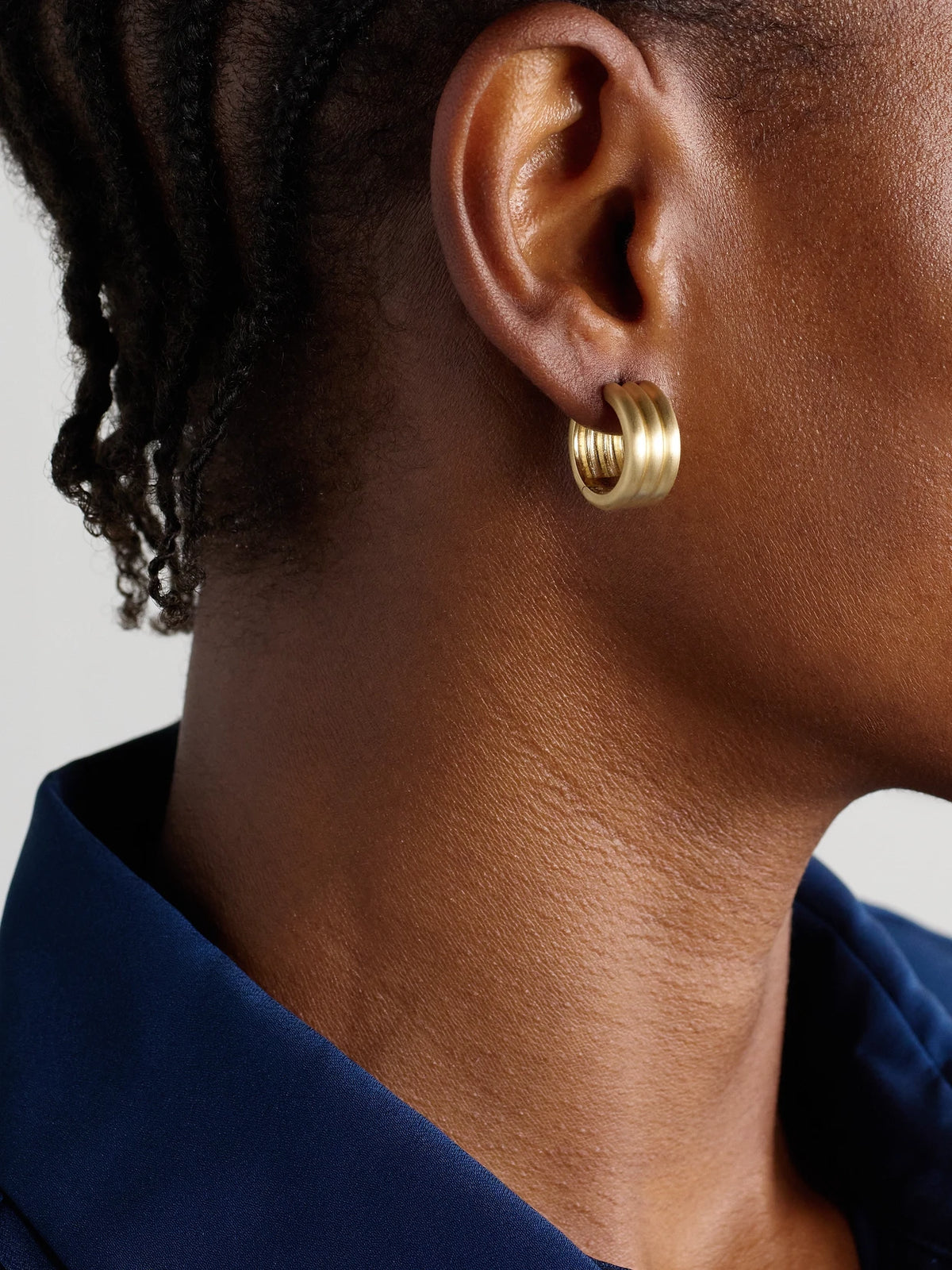 Image of Earrings. Product name - 18-karat Gold Hoop Earrings in Multi colour by brand - Irene Neuwirth