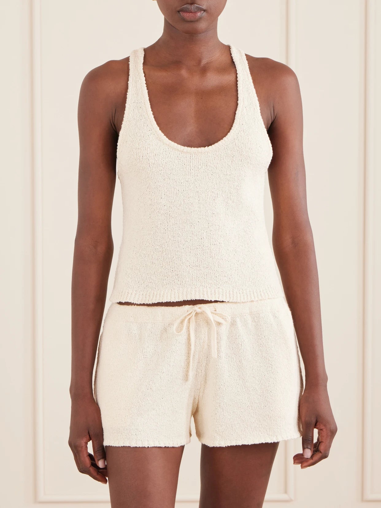 Tia Cotton-bouclé Tank Top