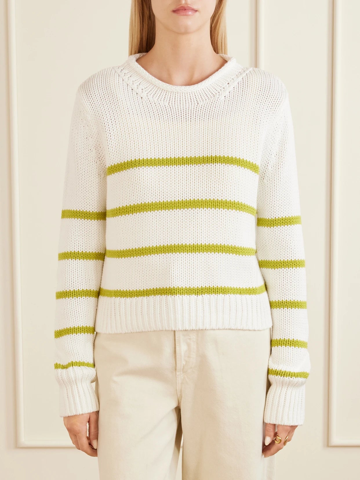 Mini Marina Crochet-knit Cotton Sweater