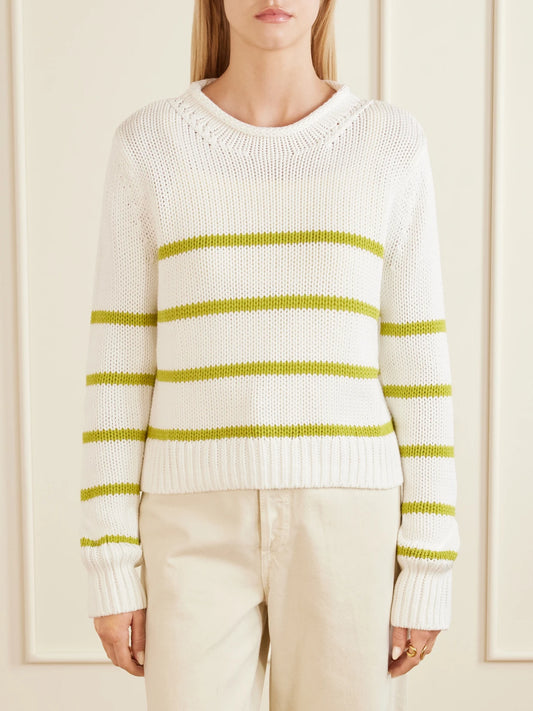 Mini Marina Crochet-knit Cotton Sweater