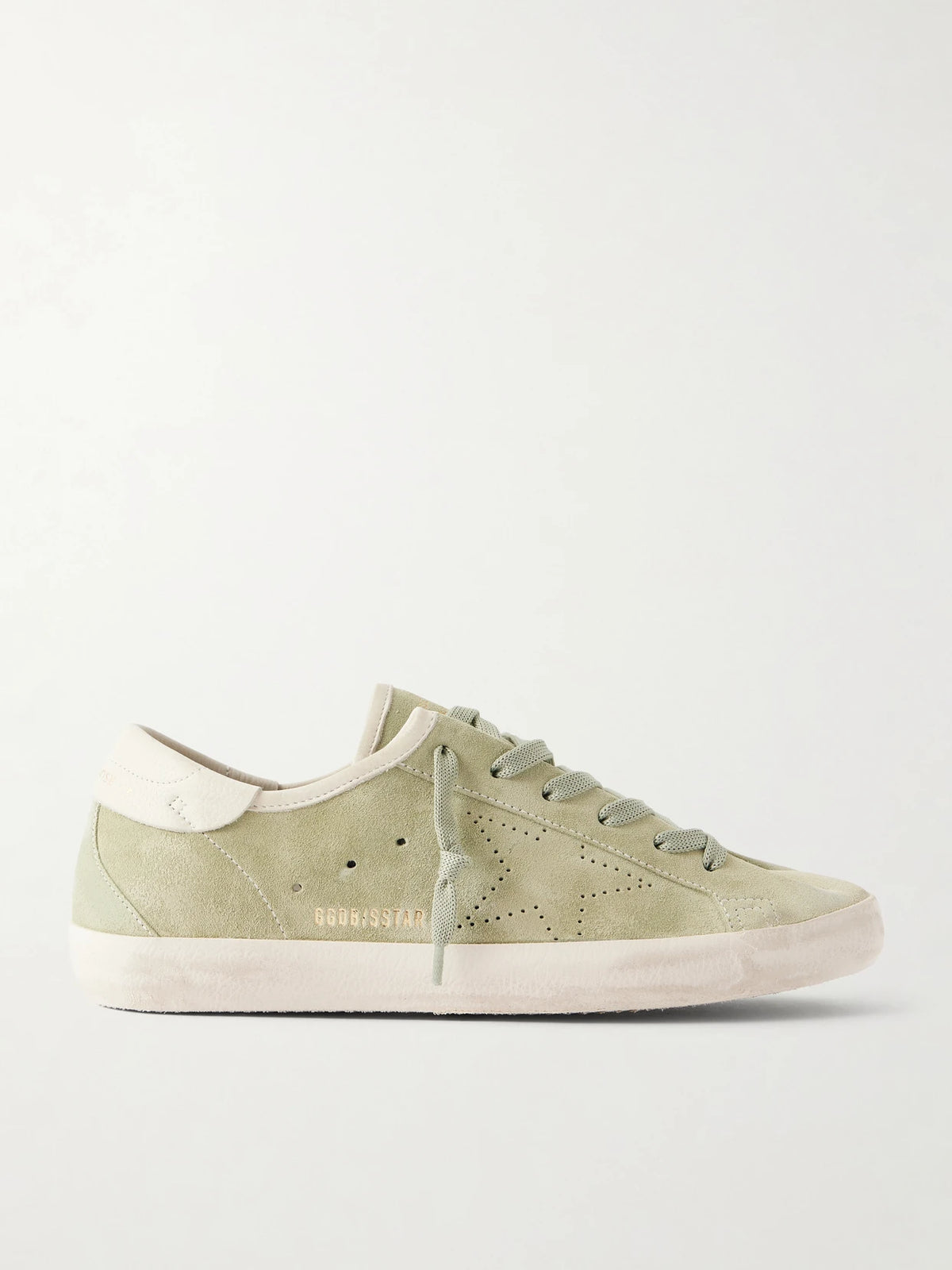 Super-star Leather-trimmed Suede Sneakers