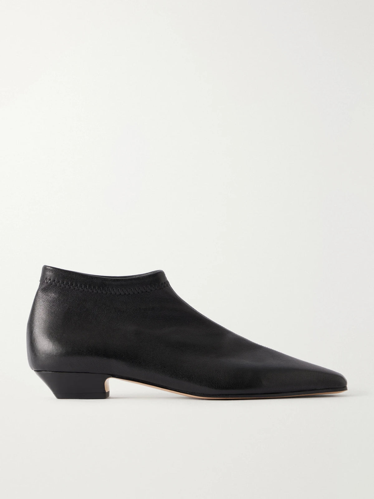 Jamie Haller The Stretch Low Paneled Leather Ankle Boots