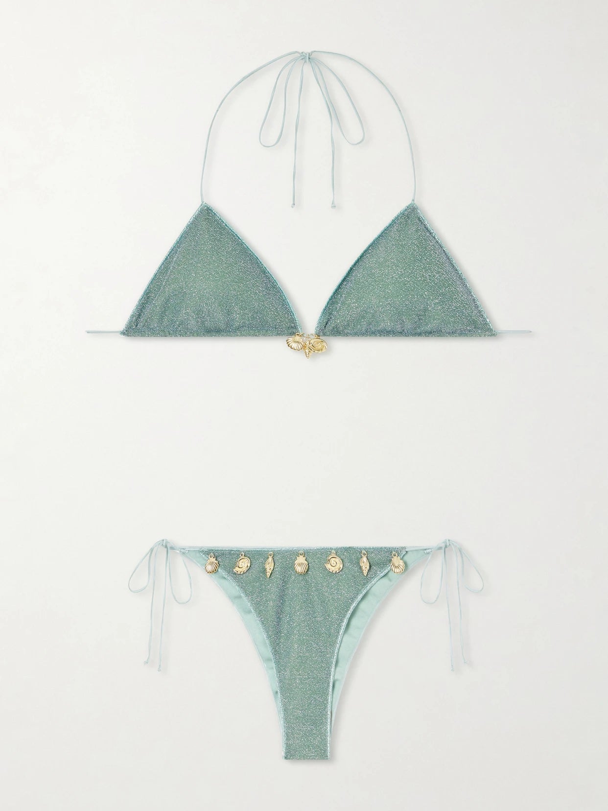 Lumiere Metallic Charm-detail Bikini