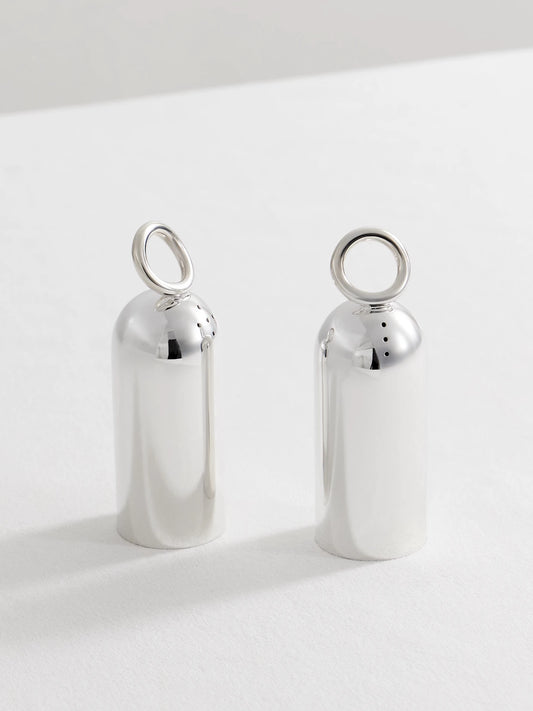 Vertigo Silver-plated Salt And Pepper Shakers
