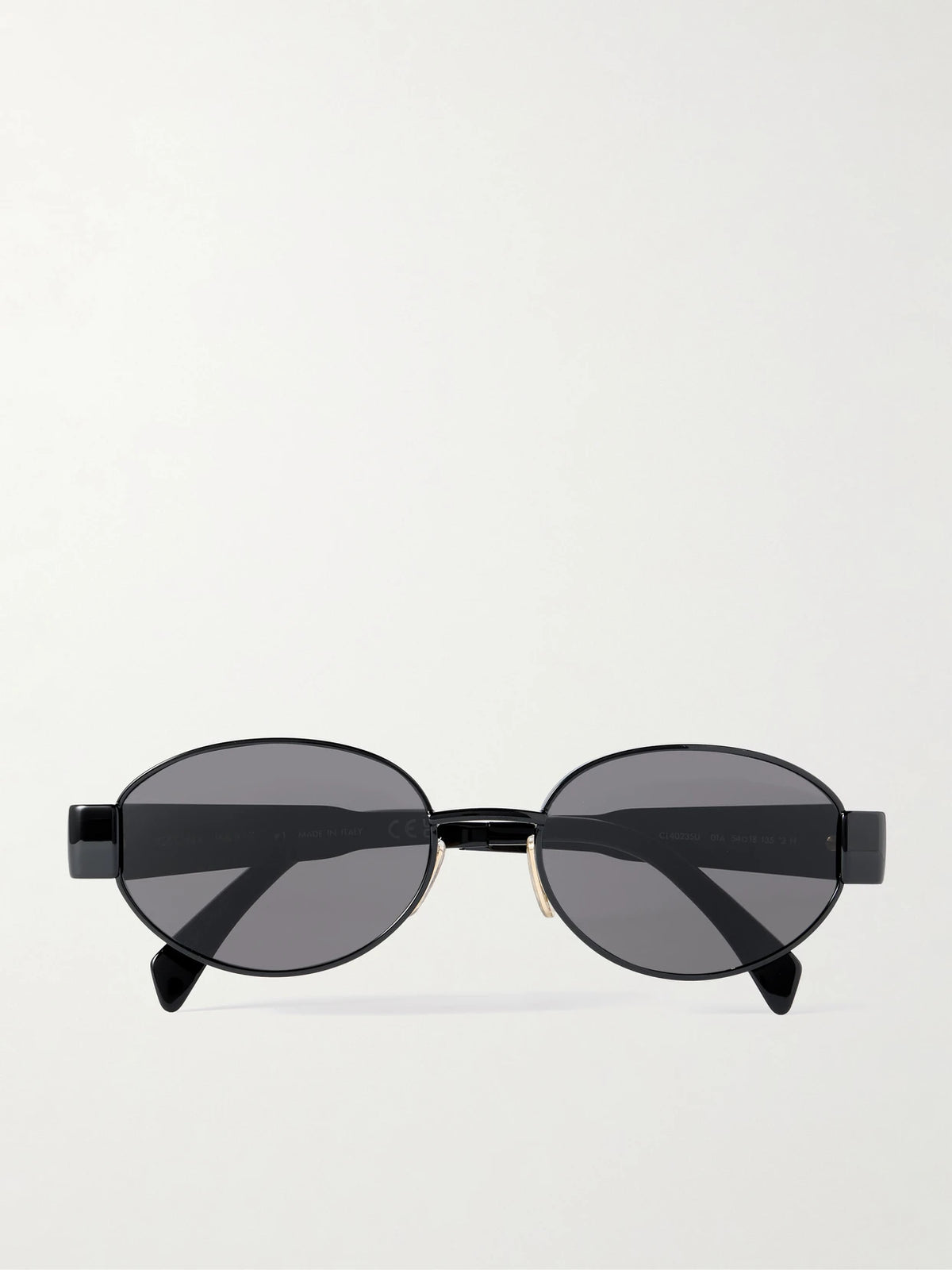 Oval-frame Metal And Acetate Sunglasses