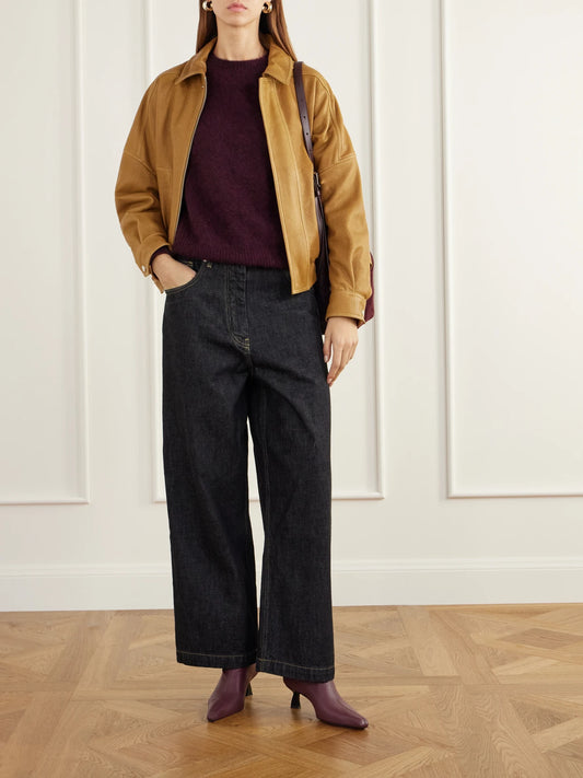 Image of Boots. Product name - Dona 50 Leather Ankle Boots in Burgundy colour by brand - NODALETO