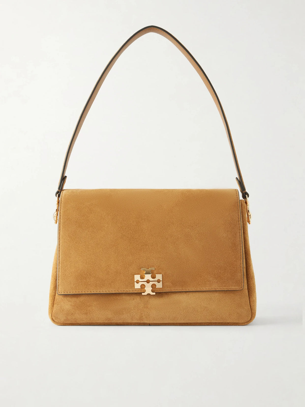 Charlie Logo-embellished Suede Shoulder Bag