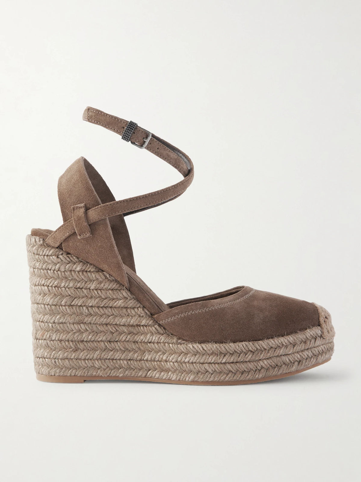 80 Suede Platform Wedge Pumps