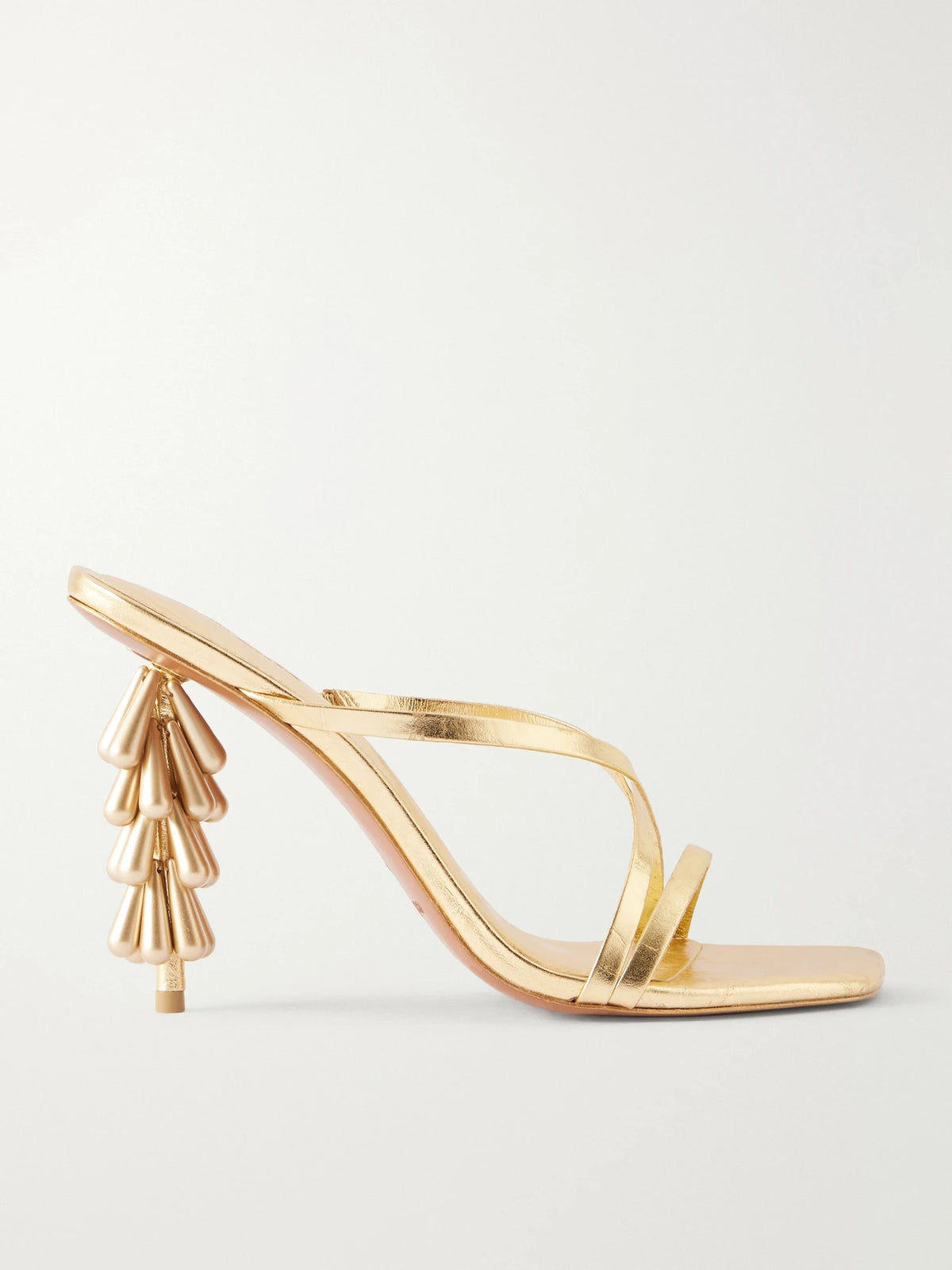 Cult Gaia Sage 90 Embellished Leather Sandals