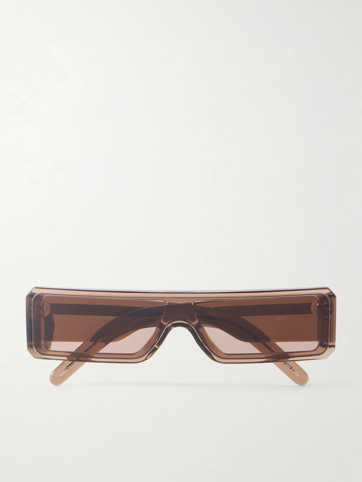 Rick Owens Rectangular Frame Acetate Sunglasses