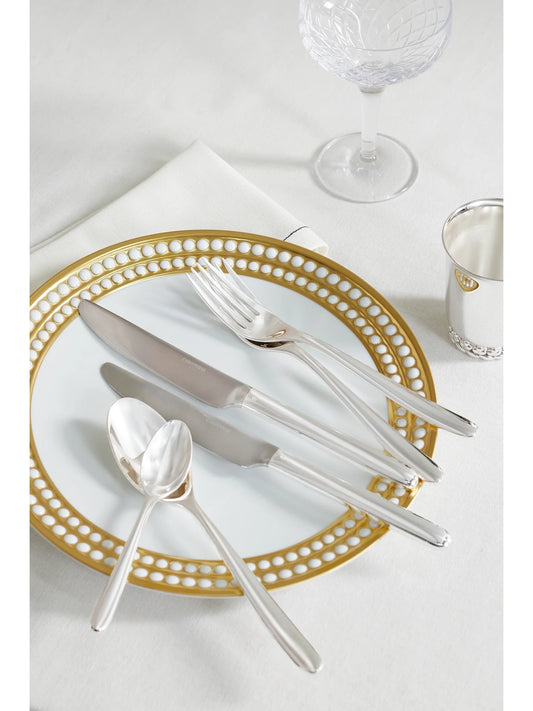 Image of Tableware. Product name - Mood 24-piece Silver-plated Cutlery Set in Multi colour by brand - Christofle
