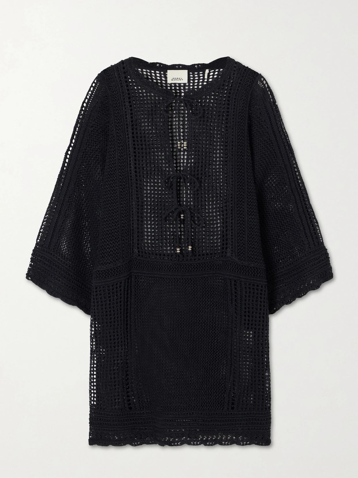 Metina Crocheted Cotton-blend Mini Dress