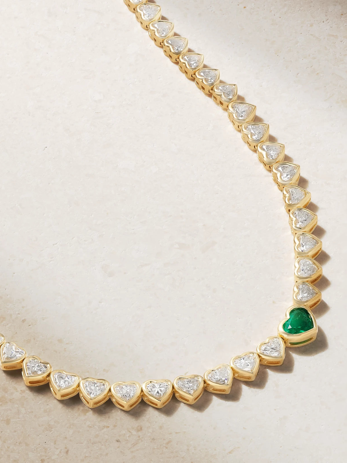 18-karat Gold, Diamond And Emerald Necklace