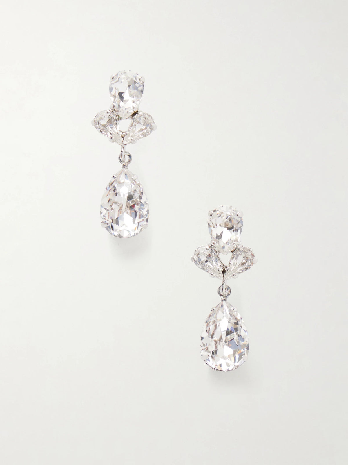 Mariza Silver-tone Crystal Earrings
