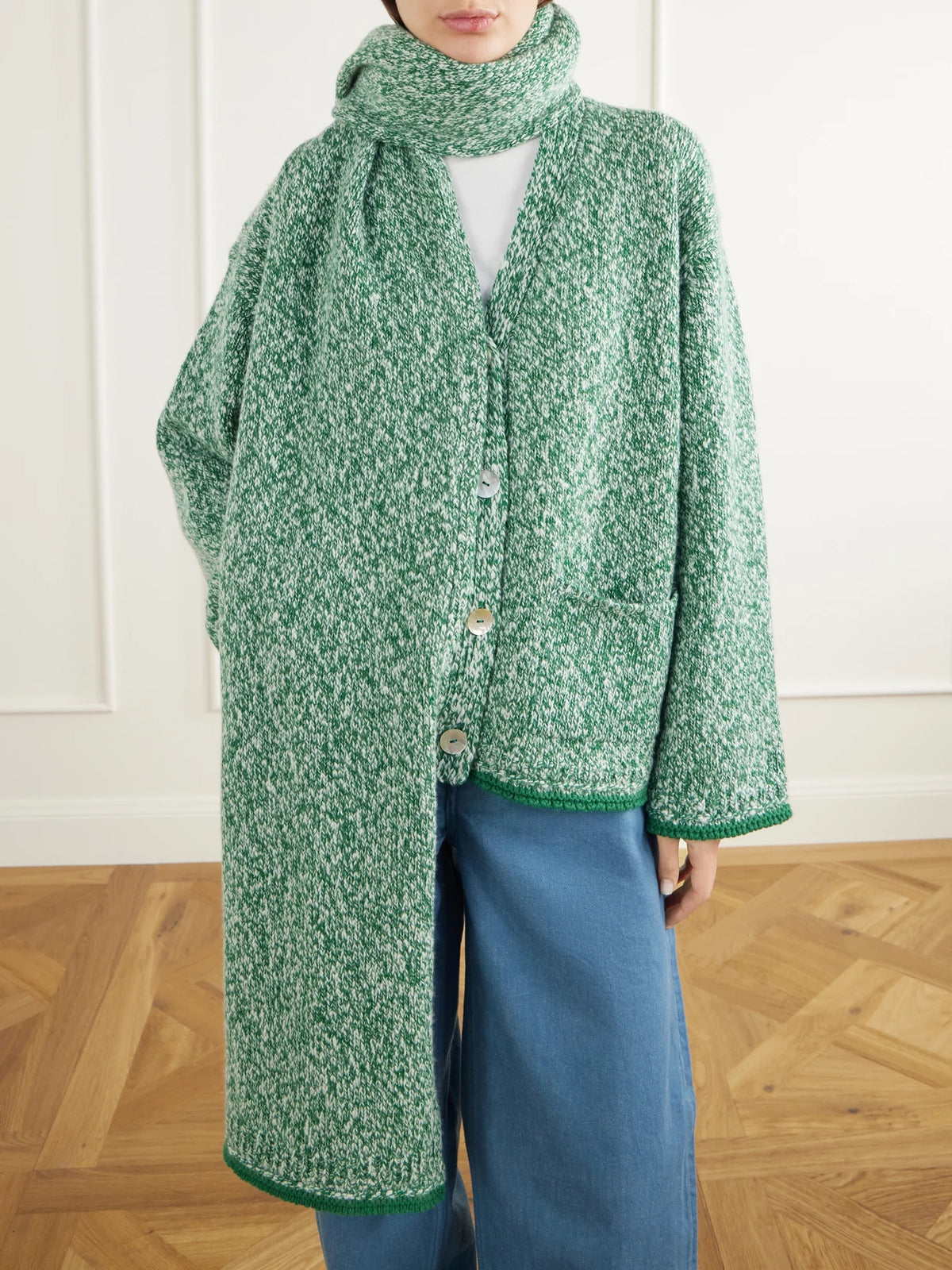 Calle Del Mar Marled Cashmere Scarf