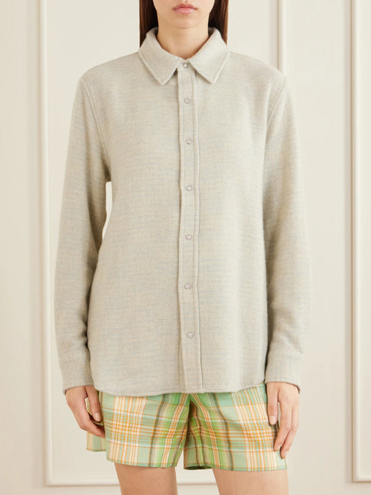 Checked Cashmere Shirt