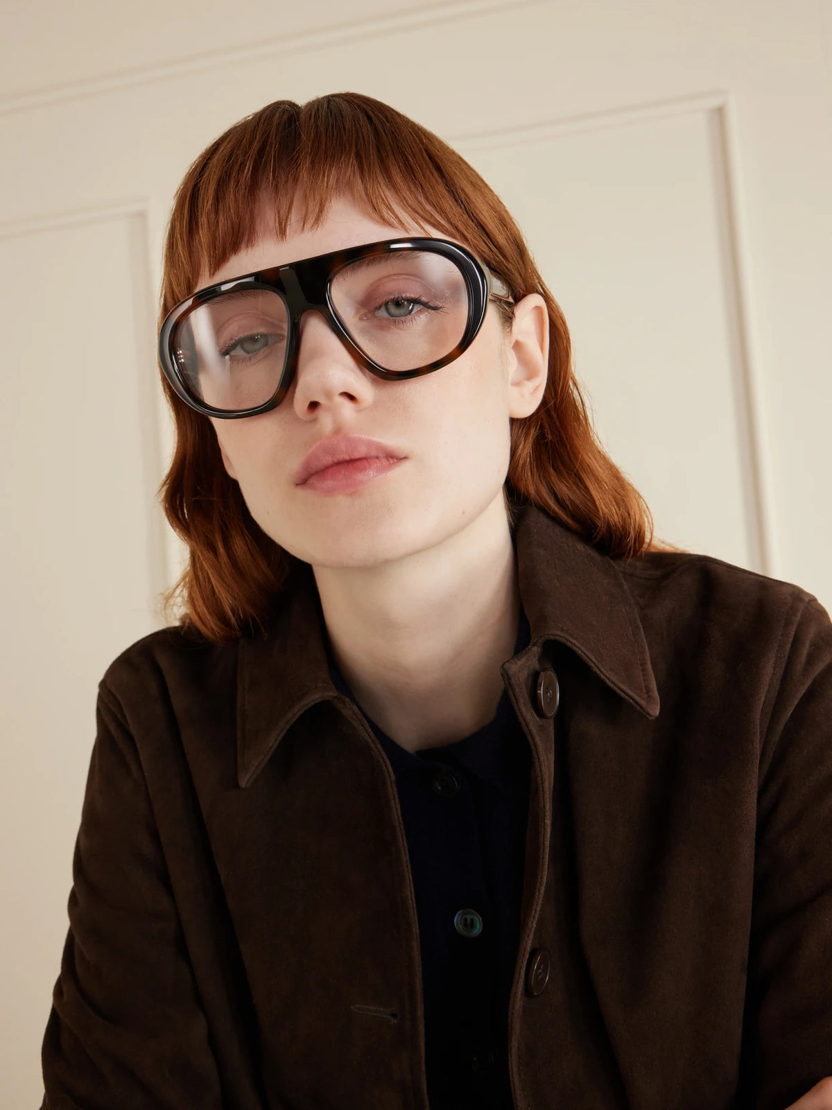 Image of Accessories. Product name - Aviator-style Tortoiseshell Acetate Optical Glasses in Multi colour by brand - Prada Eyewear
