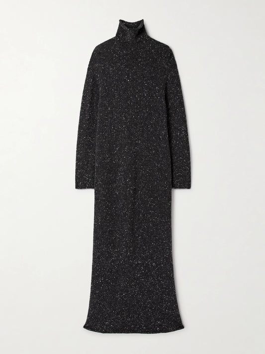 Melani Cashmere Turtleneck Maxi Dress