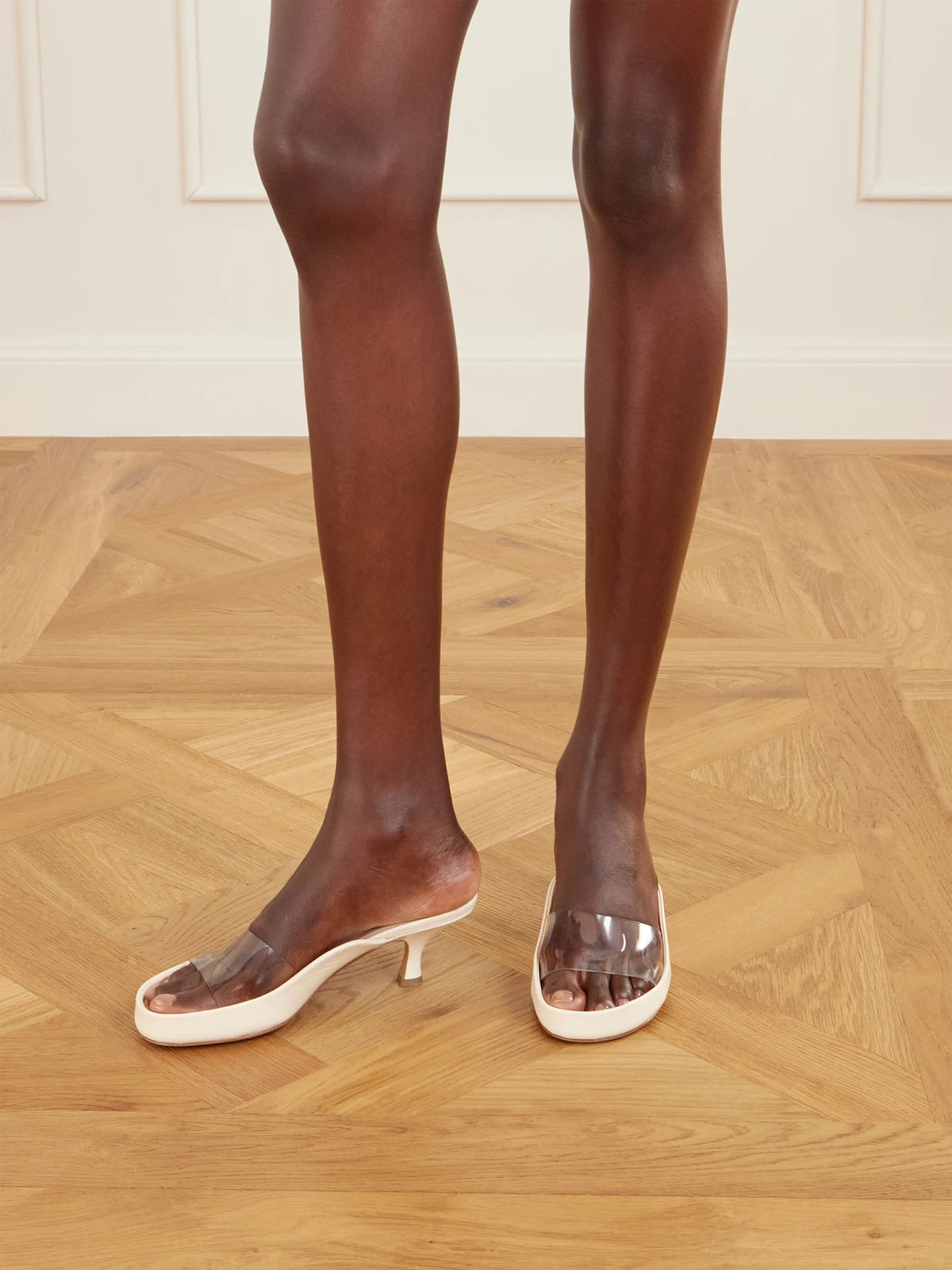 Junie Leather-trimmed Tpu Mules