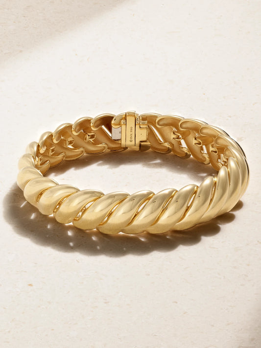 Sculpted Cable 18-karat Gold Bracelet
