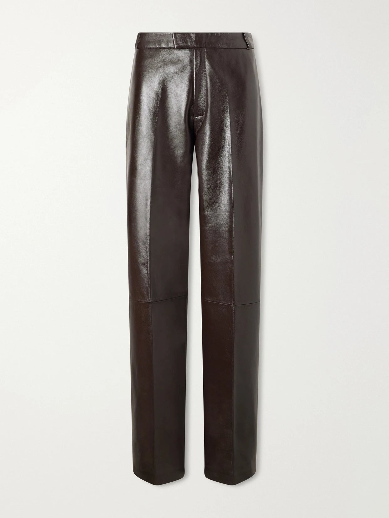 Palermo Leather Straight-leg Pants
