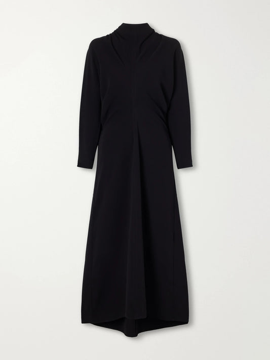 TOTEME Tie-detailed Draped Cady Maxi Dress