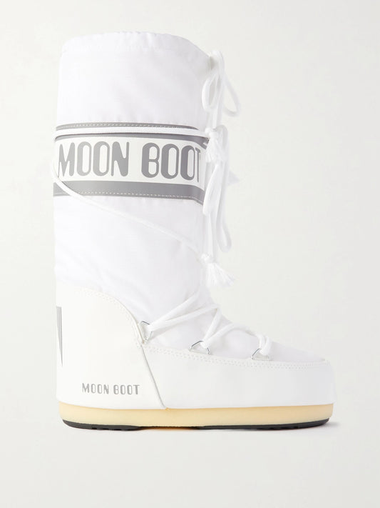 Moon Boot Icon Shell And Leather-like Snow Boots