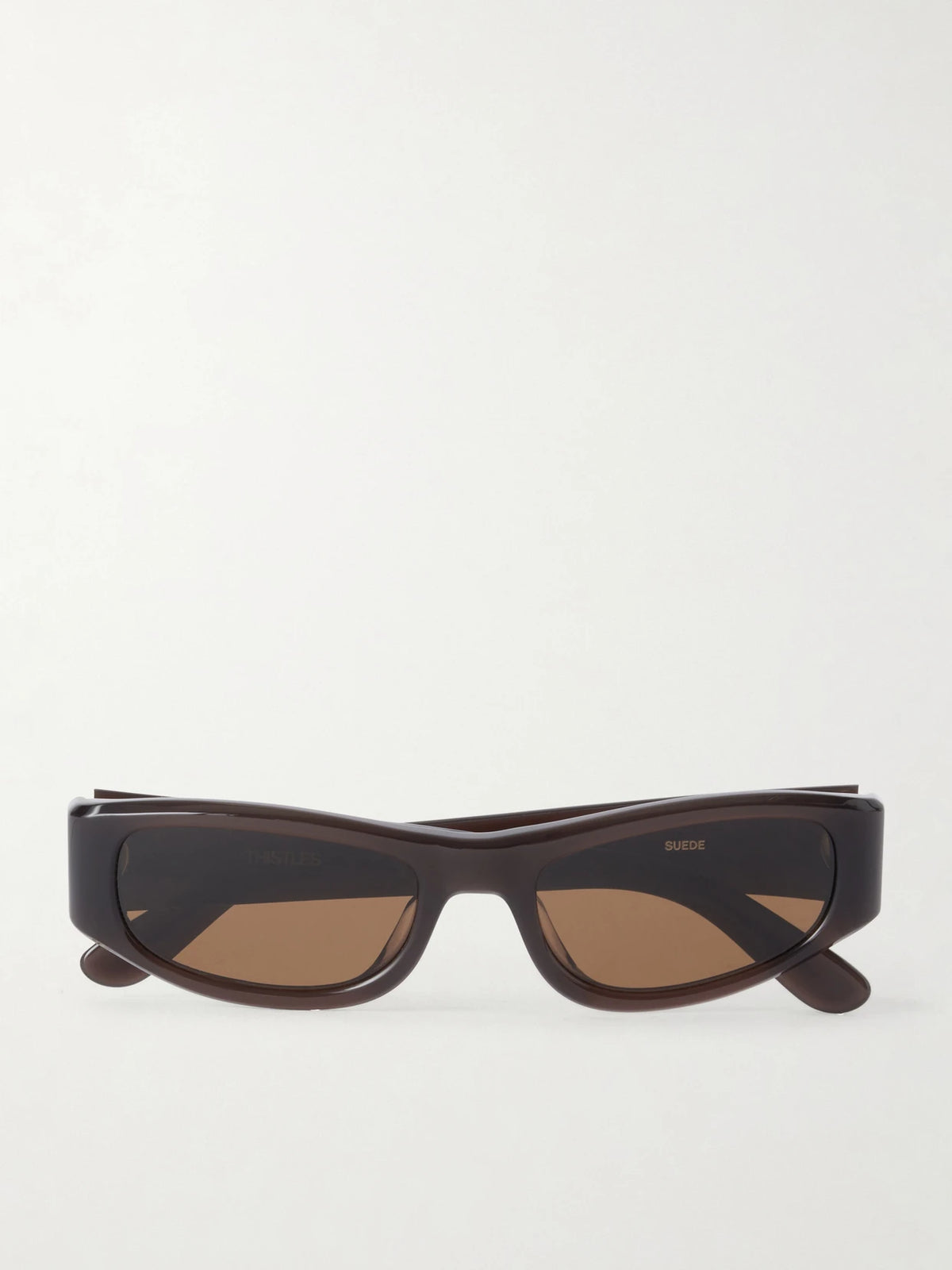 The Suede Square-frame Acetate Sunglasses