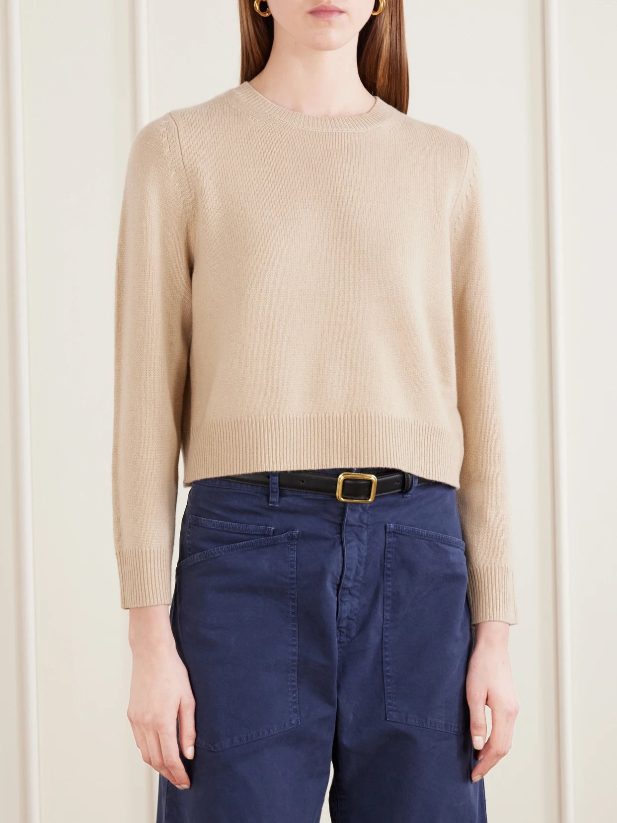 Venus Cropped Cashmere Sweater