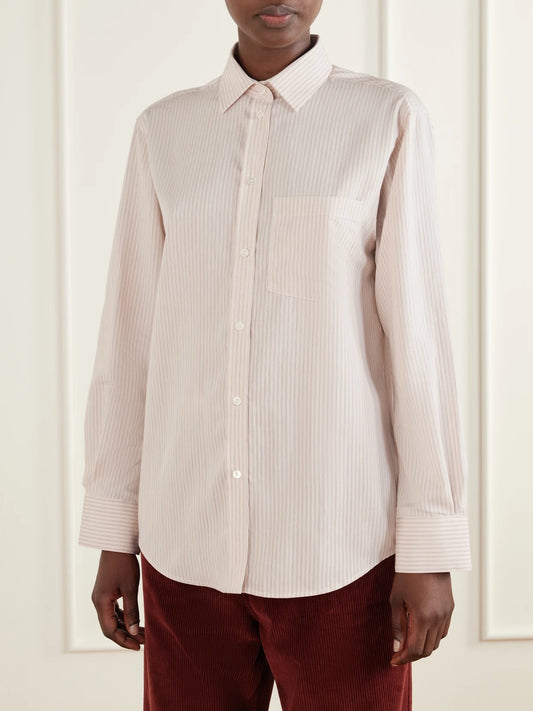 RÓHE Striped Woven Shirt