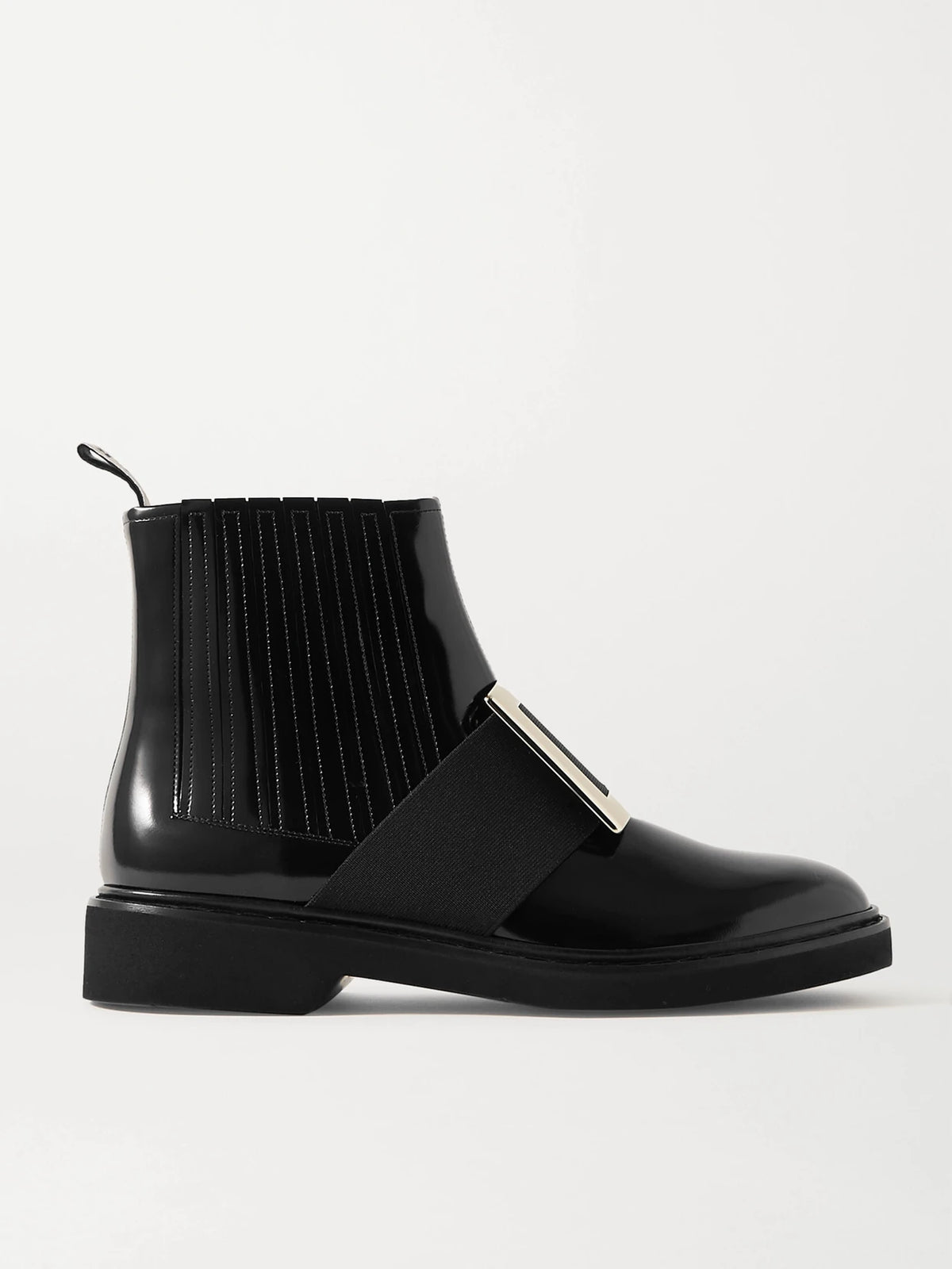Viv Ranger Embellished Patent-leather Chelsea Boots