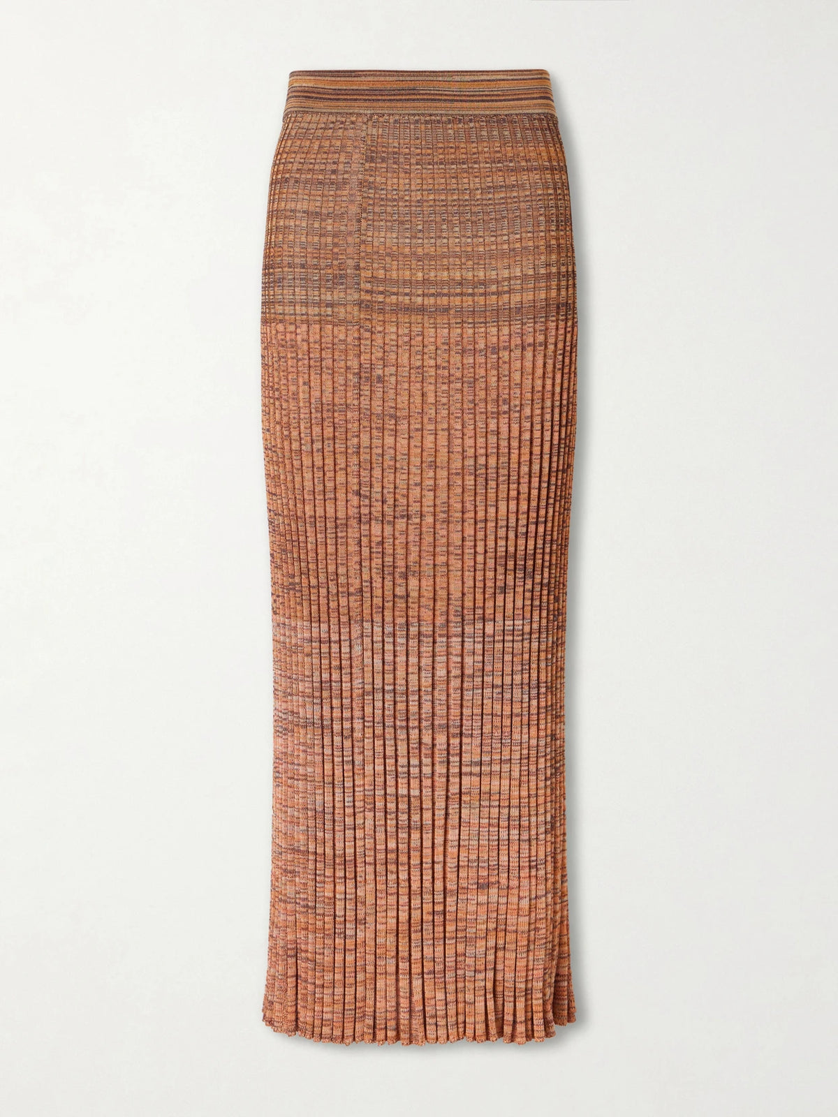 Zimmermann Mouline Ribbed-knit Midi Skirt
