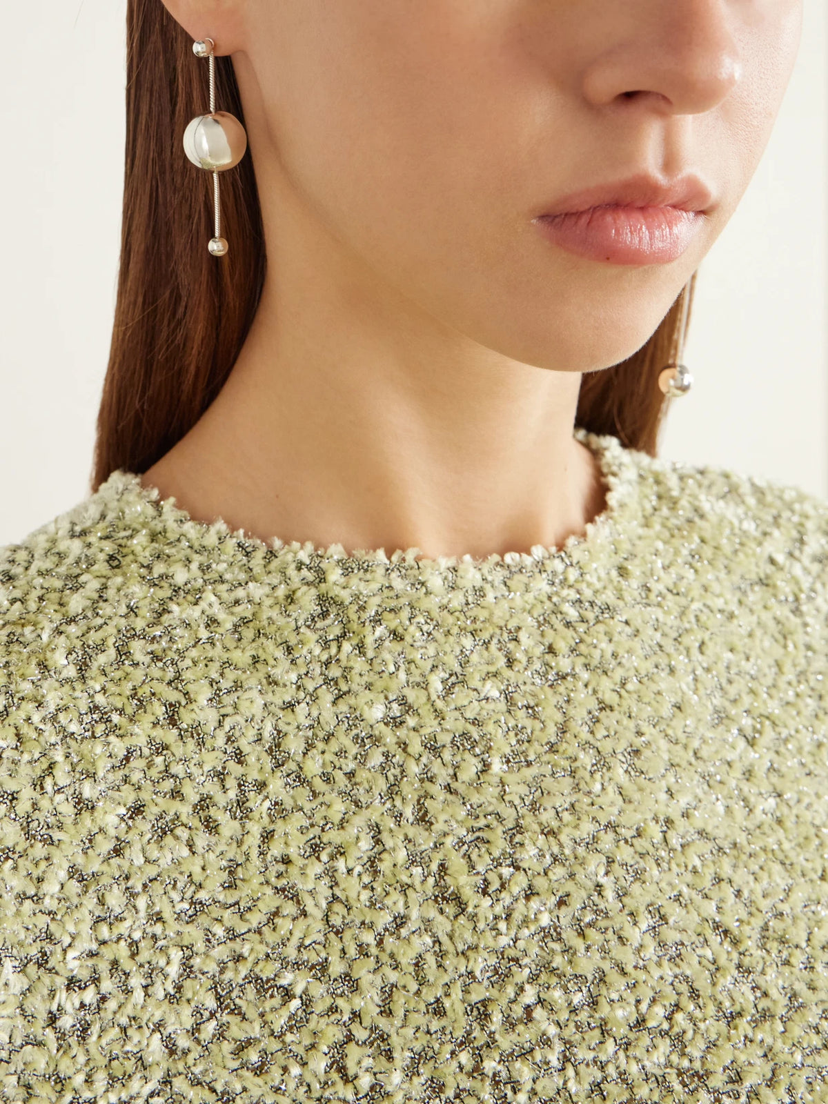 Image of Earrings. Product name - Vada Asymmetric Sterling Silver Earrings in Multi colour by brand - Camille Surault