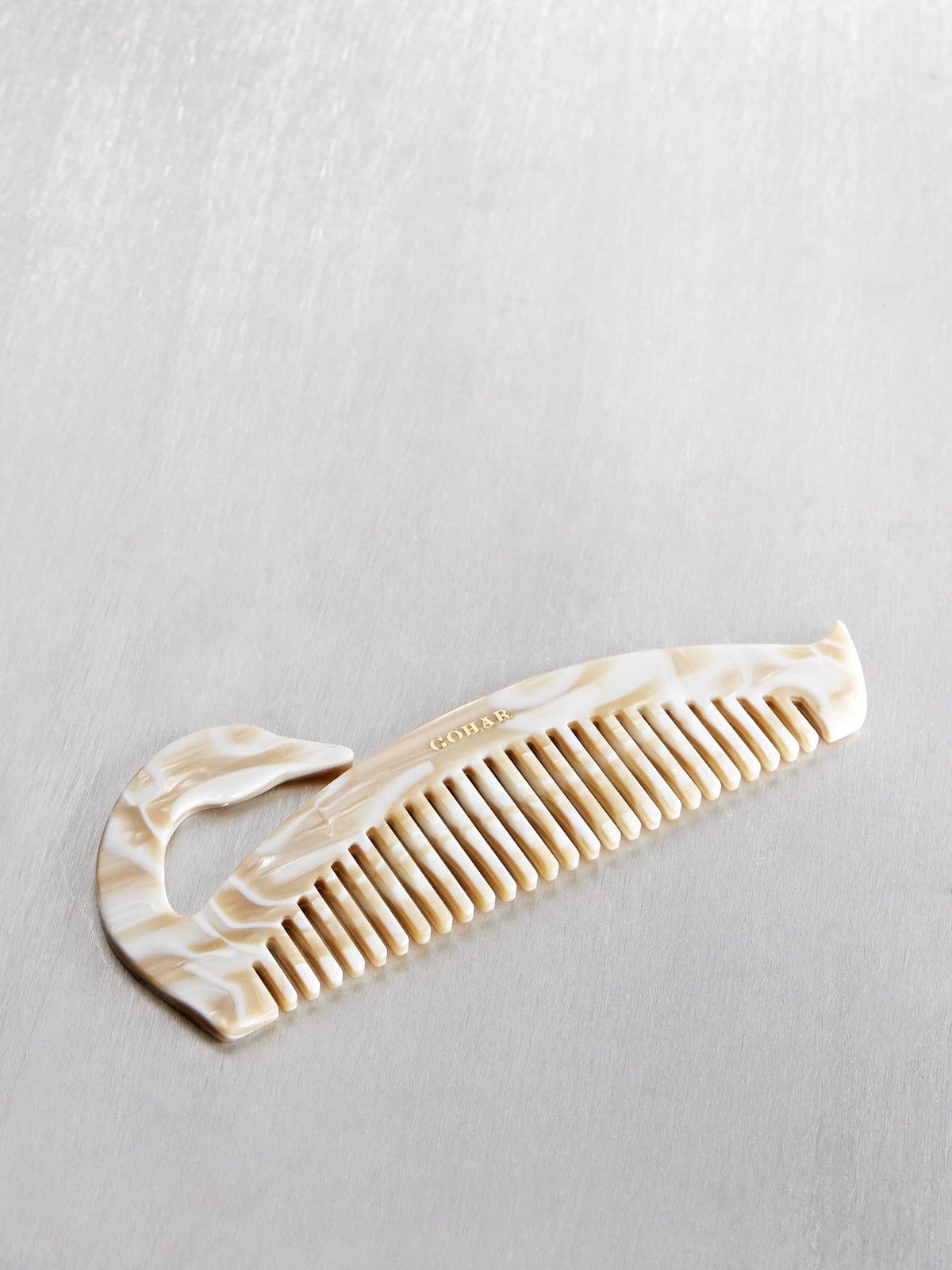 Swan Marbled Acetate Hair Comb