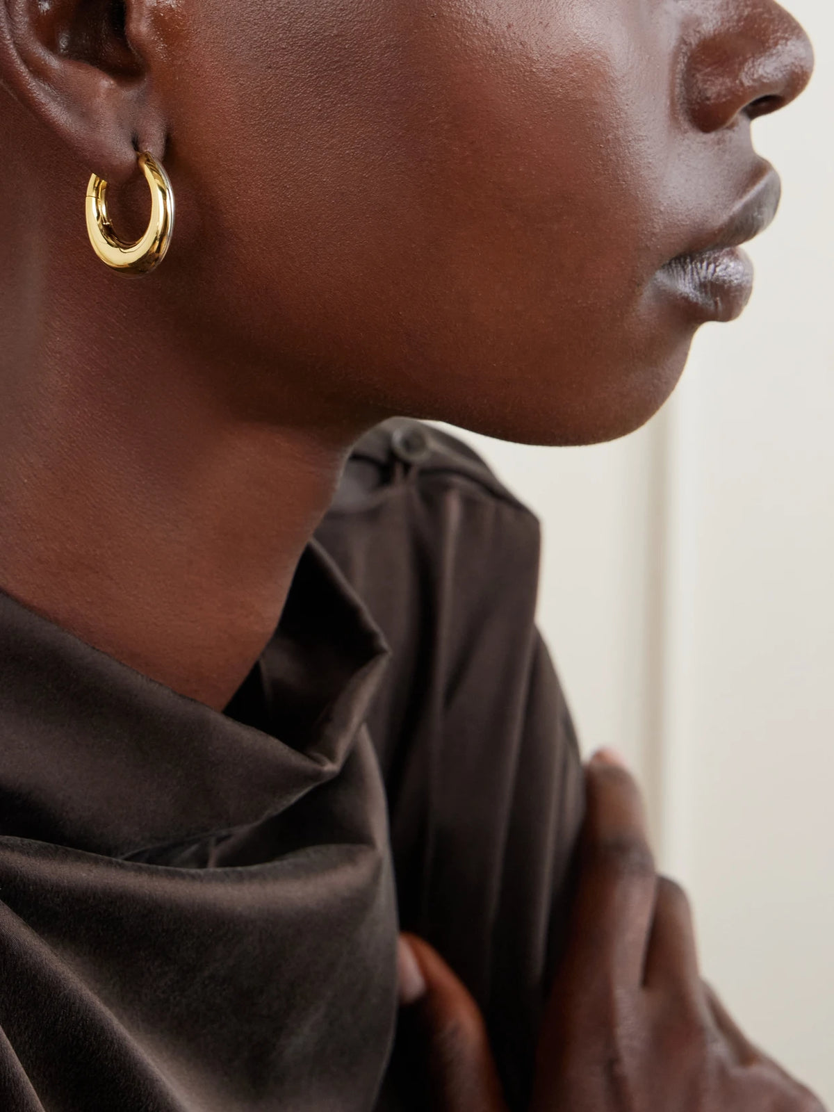 Image of Earrings. Product name - The Harper Gold-plated Silver Earrings in Multi colour by brand - LIÉ STUDIO