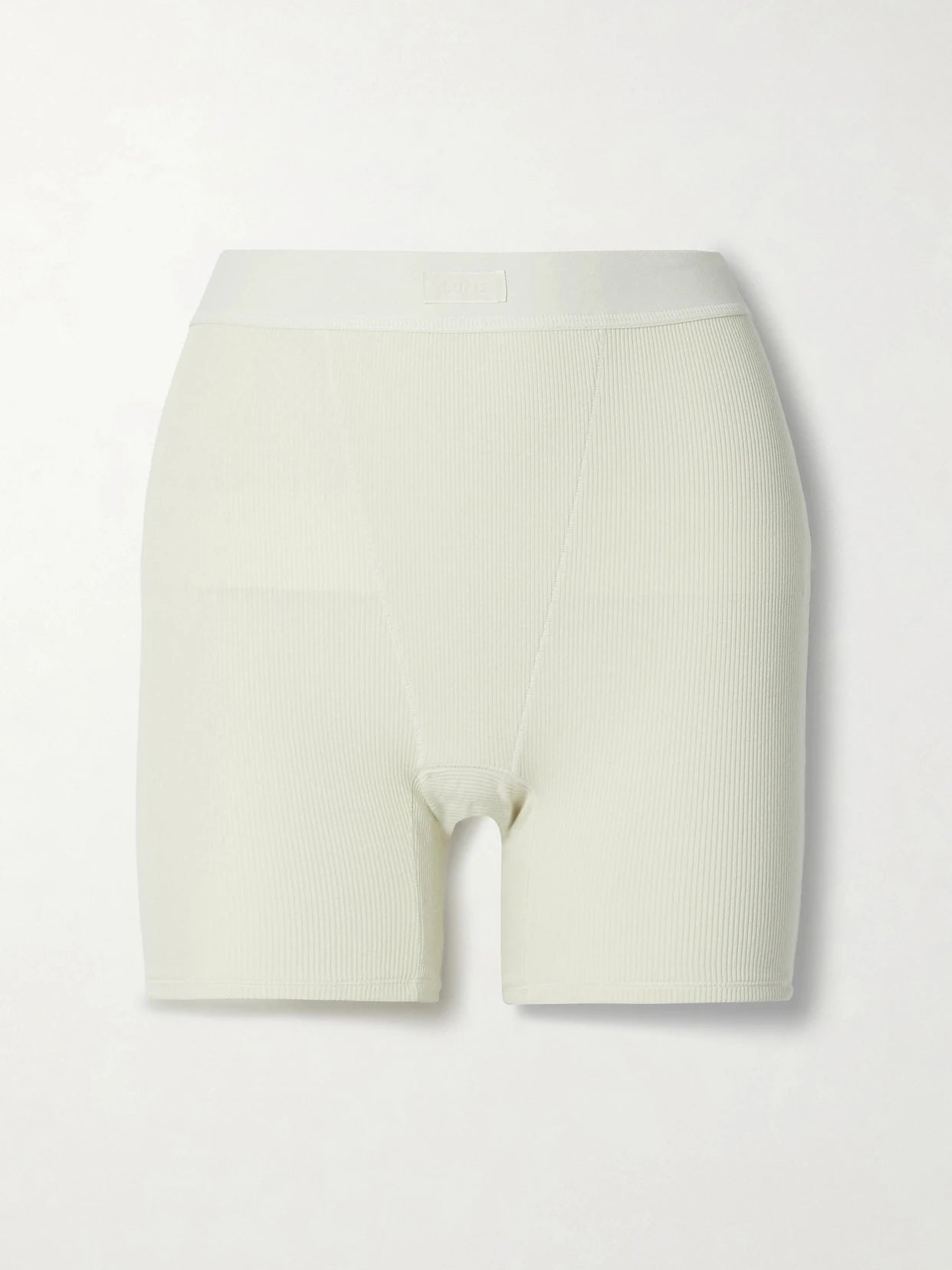 Cotton Collection Ribbed Cotton-blend Jersey Boxer Shorts - Bone