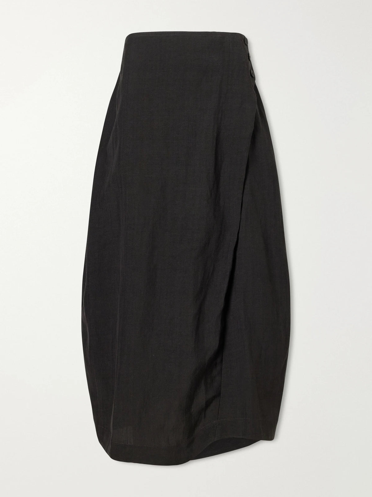 Studio Nicholson Pleated Woven Midi Skirt